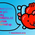 Heart Anatomy Joke Pun Comic – Circulatory System – Copyright Moosmosis.org